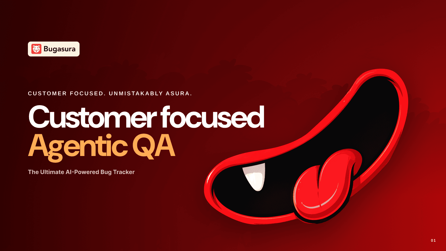 Bugasura project thumbnail with red character and product branding